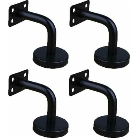4 Pièces Acier Inoxydable Supports de Main Courante pour Fixation Murale Supports de Rail d'escalier pour Rampe Escalier Support Mural de Garde-Corps