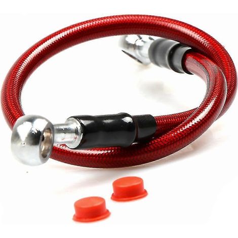 Durite de frein/embrayage hydraulique 600 mm pour moto Ducati Monster 696, 796, 797, 620, M600, M620, 821, 1100 Evo, 1200 - Rouge (1/5)