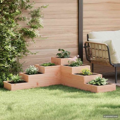 vidaXL Garden Planter 4-Tier 106x104.5x36 cm Solid Wood Douglas (1/5)