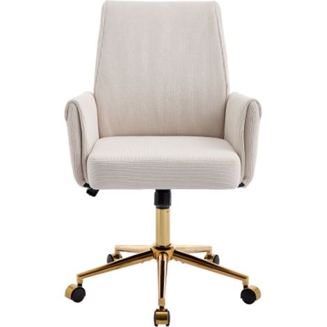 Chaise de bureau pivotante et réglable en hauteur, dotée d'un dossier mi-haut: le choix idéal pour le travail, les études ou la détente.