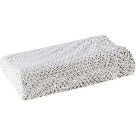 Oreiller Hisleep Premium Dream Pillow 55 x 35 x 11/9 cm, oreiller confortable en mousse à mémoire de forme, soutien ergonomique pour un sommeil réparateur, housse douce-AquaForge (1/5)