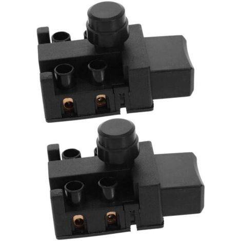 Lot de 2 Boutons Poussoirs de Rechange pour Moteur de Tronçonneuse Électrique Déclencheur pour Outils Électriques Contrôle de La Vitesse (1/4)