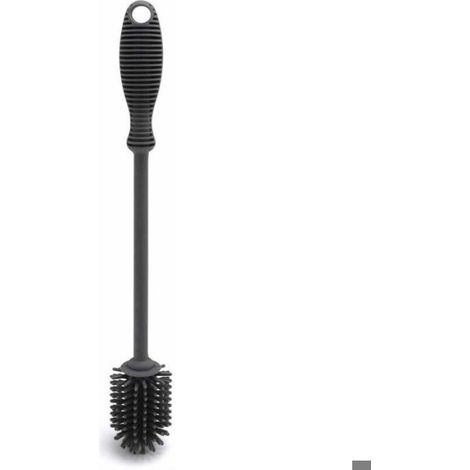 Brosse de nettoyage en silicone, manche de 25 cm de long, convient aux bouteilles isothermes, bouteilles d'eau, vases et verrerie