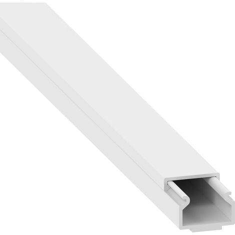 GGK - Moulure électrique blanche 10 x 15 adhésive - Longueur 1,20m (1/3)