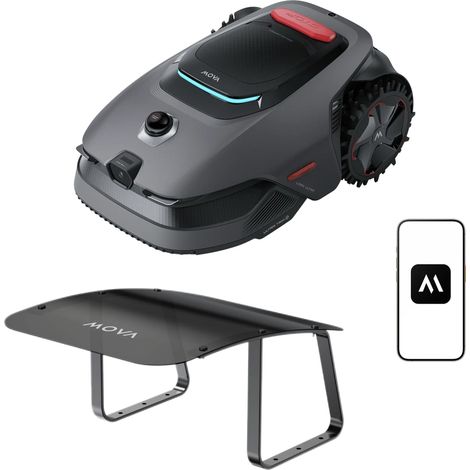 MOVA LiDAX Ultra 1600 Kit – Robot tagliaerba con LiDAR 3D AI 360°, mappatura automatica, rifinitura dei bordi fino a 5 cm, garage incluso (1/5)