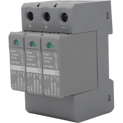 Parafoudre 3P standard, montage sur rail, conception modulaire, dispositif de protection contre les surtensions basse tension 600 V (1/5)