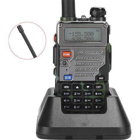 Talkie-walkie de voiture camouflage UV-5RE, radio bidirectionnelle professionnelle double bande (100-240 V) UE (1/5)