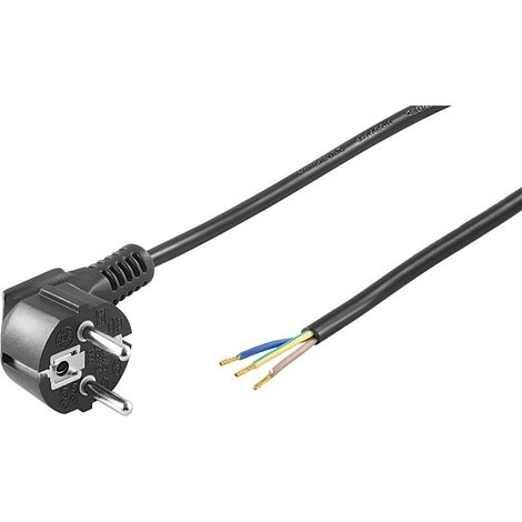 Cavo di alimentazione SCHUKO 3x0,75mm 1,5m NERO