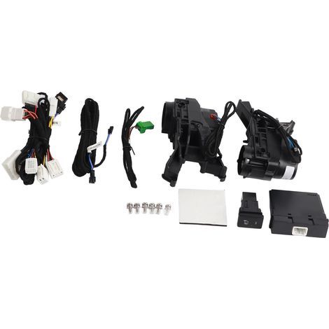 Kit de 2 rétroviseurs de voiture rabattables avec moteur électrique et support latéral (1/5)