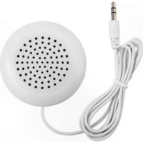 Kabelgebundener Kissenlautsprecher mit 3,5-mm-Klinkenanschluss für MP3-/MP4-Player, Radio und Mobiltelefon Bettlautsprecher mit Audiokabel klarer Klang kompaktes Klangkissen (1/3)