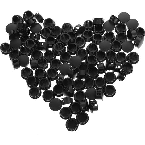 NUOBESTY Lot de 100 bouchons noirs en plastique (1/5)