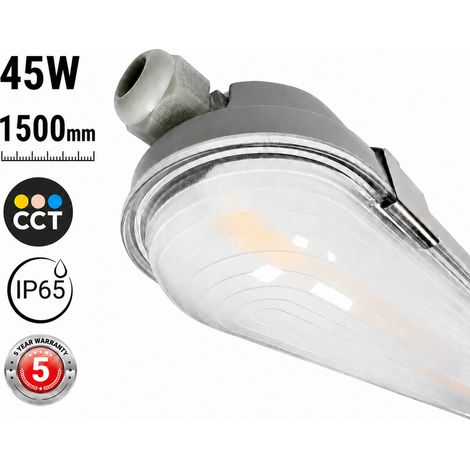 Pantalla Estanca LED Enlazable - CCT - 150cm - 45W - Driver