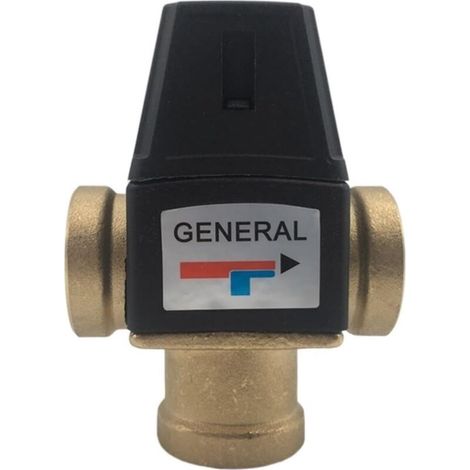 Filetage femelle 3 voies en laiton mitigeur thermostatique DN20 chauffe-eau solaire vanne mitigeur thermostatique 3 voies