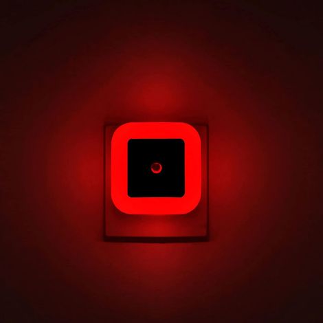 4er-Pack ] Rotes Nachtlicht, LED-Wandleuchte mit Dämmerungssensor, automatische Ein-/Ausschaltfunktion – perfekt geeignet für Schlafzimmer, Kinder- und Babyzimmer (1/5)