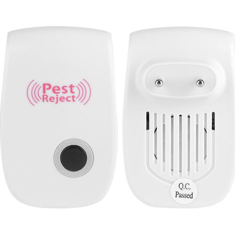 Lot de 4 Anti-Moustique Ultrasonique Électronique Intérieur, Répulsif Cafards Rats Rongeurs Prise UE Maison (1/5)