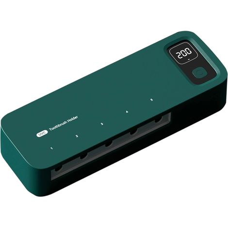 Stérilisateur UV intelligent non perforé pour brosses à dents, support de désinfection à séchage à l'air, support de rangement multifonctionnel sans fil (1/5)