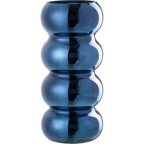 Vase Design Chenille "Cléa" 30cm Bleu (1/3)