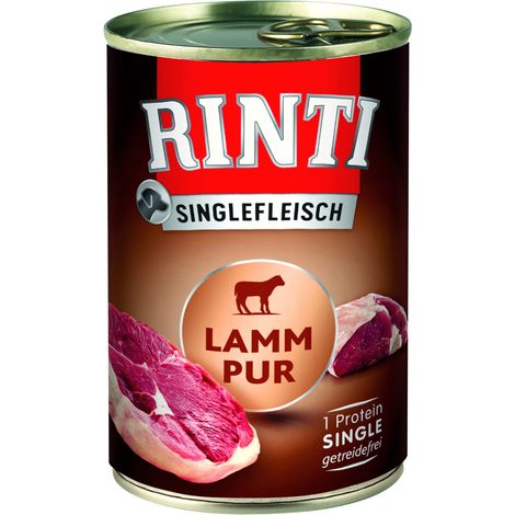 Rinti Singlefleisch Hundenassfutter Adult getreidefrei 400 g Lamm