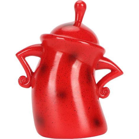 Boîte de rangement PVC rouge design ludique mains sur les hanches hermétique pour cuisine café sucre farine snacks (1/5)