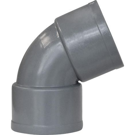 1 Coude PVC Évacuation Ø125 Mm, Angle 87°30, Raccord Femelle Femelle, Pour Canalisation Eau Usée (1/2)