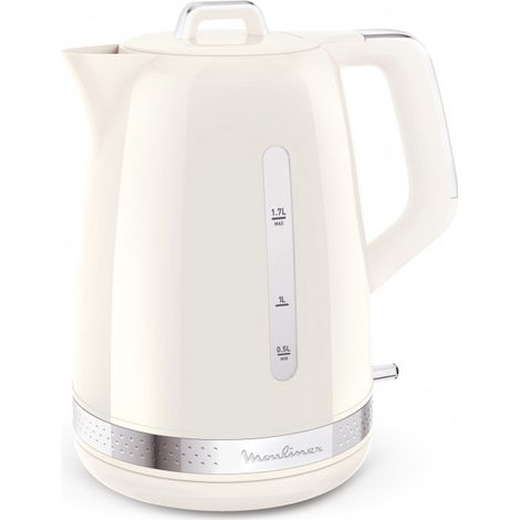Moulinex – Bouilloire électrique 1,7L BY320A10 – Ivoire – Puissance 2400W – Base pivotante 360° – Filtre anti-calcaire (1/5)
