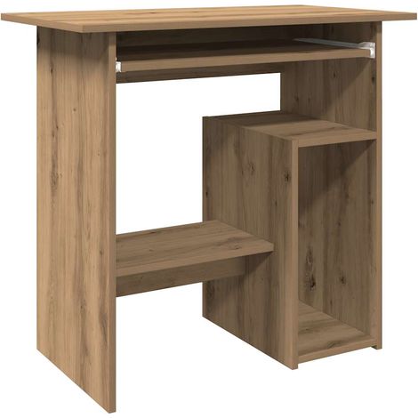 Escritorio de madera de ingeniería roble artisan 80x45x74 cm vidaXL