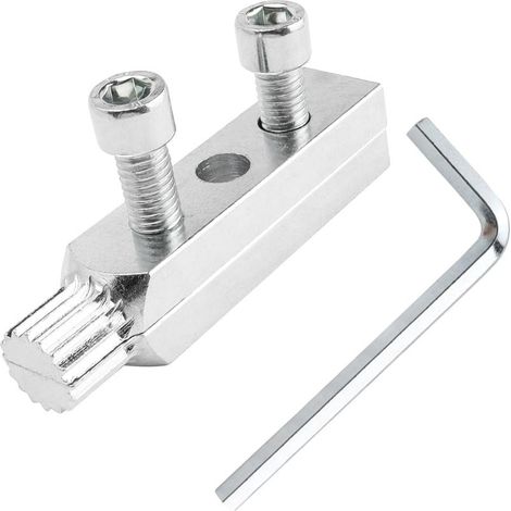 Extracteur Robinet Cassé Métal, Extracteur de Fil de Valve D'angle de Robinet, Outil d'Extraction de Tuyau Cassé pour Tuyaux de 1/2" et 3/4", avec Clés Hexagonales, Argent