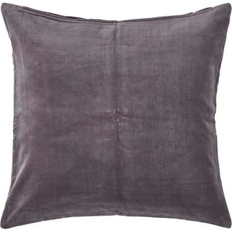 Housse de coussin en velours Gris foncé, 40 x 40 cm