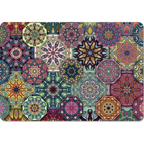 Salvamanteles rectangular de 29×42 cm, estampado Valencia - fieltro ecológico, lavable a 40 °C, Bertoni. (1/4)