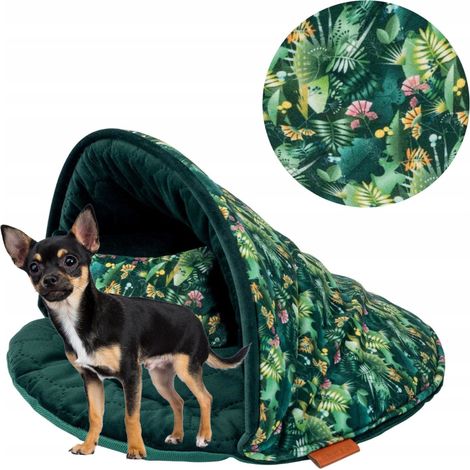 Lit COQUILLE pour petit chien ou chiot 50x50x34 cm XS Ukory COLORÉ (1/5)