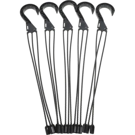 Set aus 5 robusten Haken zur Aufhängung von Blumentöpfen, Pflanzenhaltern und Gartendekoration – maximale Traglast 10 kg – für Wand- oder Deckenmontage