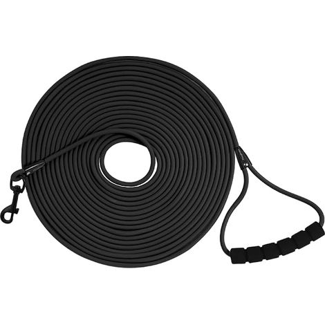 Dog Leash, Outdoor Training Leash with Padded Handle and Storage Bag, (Black, 15M)