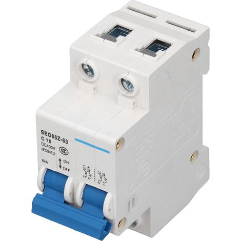 Miniatur-2P 6kA 400V AC C10 10A-Leistungsschalter, pneumatischer Schalter für Photovoltaik-Solarmodule und Netzsysteme (1/5)