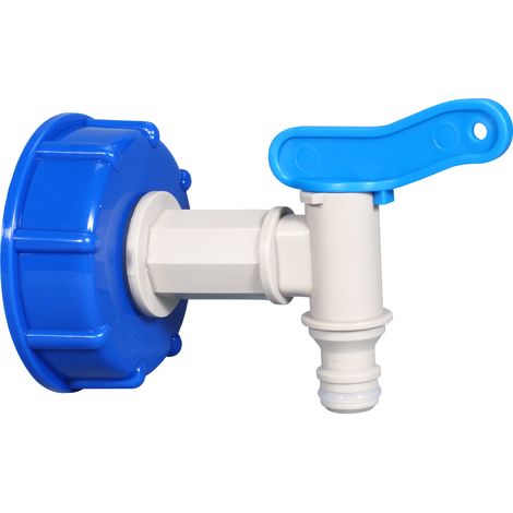 Adaptateur pour cuve IBC équipé d'une mini-buse d'arrosage, connecteur de rechange pratique pour la récupération d'eau de pluie et l'irrigation de jardin. (1/3)
