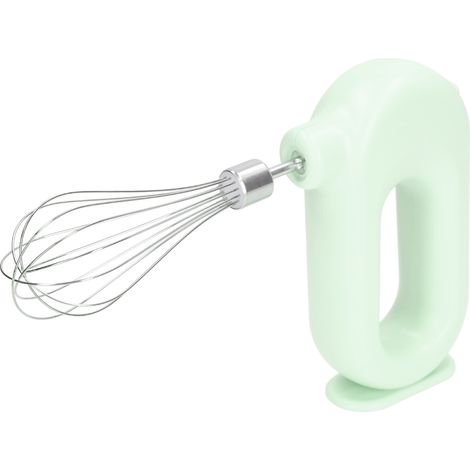 Mixeur à main électrique USB, 4 niveaux de puissance, fouet à œufs et mousseur à lait portable pour cuisine, vert.