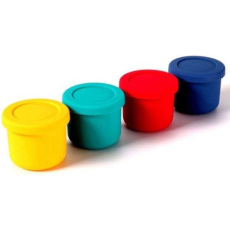Boîte Alimentaire En Silicone - Hermetique Reutilisable - Pour Congelateur Micro Ondes Et Lave Vaisselle - Lot De 3 (1/5)