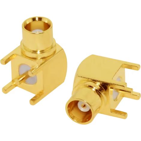 Conector hembra MMCX angular para PCB