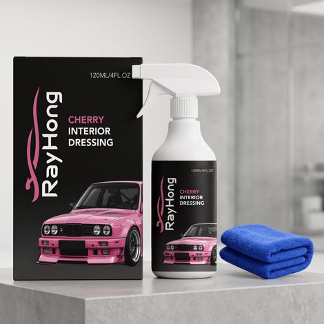 Auto-Innenraumpflegeprodukt: Tägliches Reinigungs- und Pflegeprodukt für den Fahrzeuginnenraum, Sitze und Mittelkonsole – Inhalt: 120 ml x 1, Reinigungstuch x 1 -- DE (1/5)