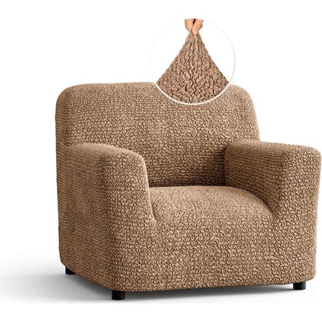 Housse de fauteuil-Housse en doux-Protection meubles élégante et extensible pièce-Collection Microfibra 1 tissu polyester (1/5)