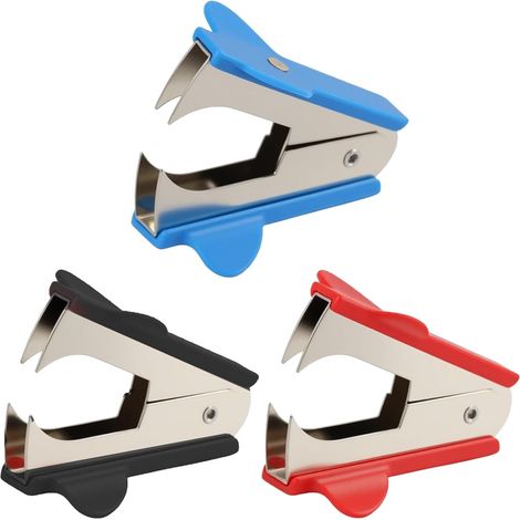 Lot De 3 Agrafe découseurs en Forme De Pince Conception en Métal Dur en Forme De U Assortiment De Couleurs Outils De Bureau Adaptés (1/4)