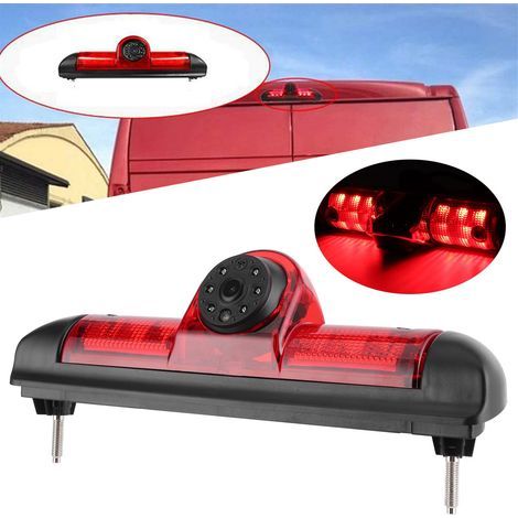Caméra de Recul Grand Angle 170° avec Feu Stop LED - Étanche IP68, pour Fiat Ducato (1/5)