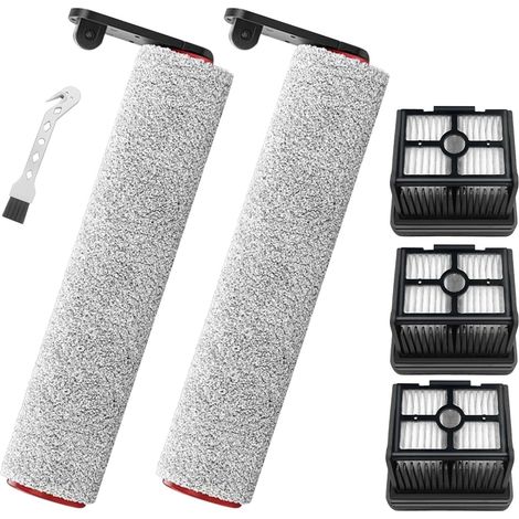 2 Rouleaux Brosse, 3 Filtres HEPA, 1 Brosse Nettoyage Pour Aspirateur Dreame H12 Pro Dual