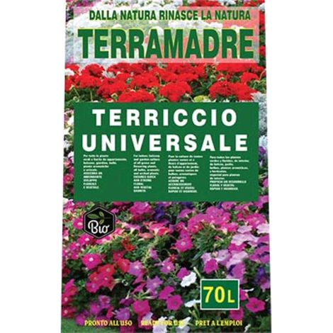 TERRICCIO UNIVERSALE TERRAMADRE TERRIFLORA - LT 70 UNI EN (42) - 1 pezzo (1/2)