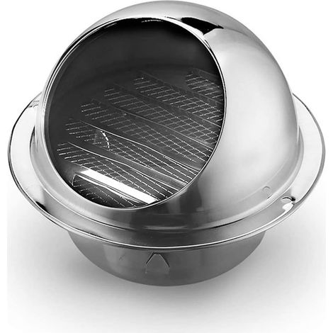 Grille d'aération Ventilation en Acier Inoxydable Air Sortie d'aération Mural (100mm) (1/5)