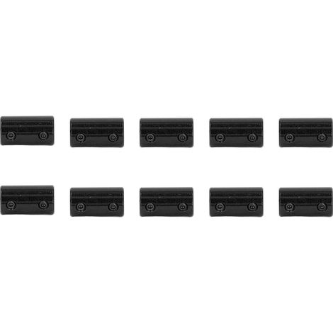 Schrittmotor-Wellenkupplung (14 mm x 25 mm), 5 x 5 mm Gelenkverschraubung, 10er-Packung schwarze Steckverbinder, 0,2 x 0,2 Zoll Wellenhülse (1/5)