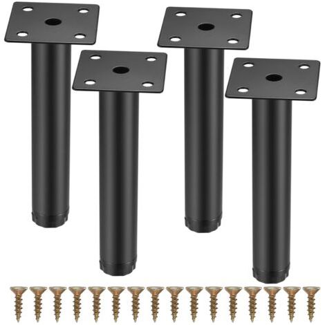 4pcs Furniture Legs Metal Fixing Support Feet for Furniture/Table/Chair/Desk/Kitchen/Cabinet/Sofa (1/5)
