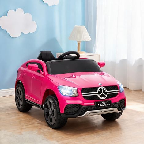 Voiture électrique enfant 12V Mercedes GLC rose avec télécommande (1/5)
