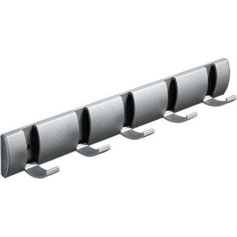 40 cm 5-fach klappbare Wandgarderobe mit 5 ausziehbaren Haken (1/3)