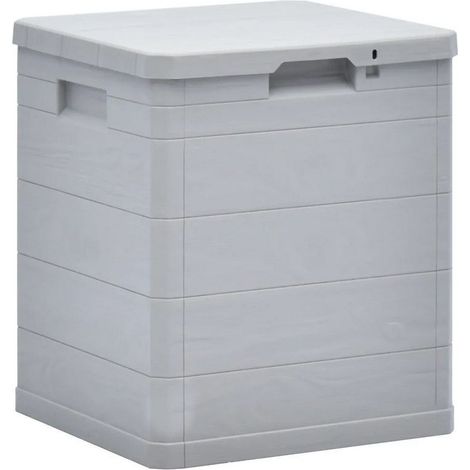 Coffre de rangement plastique gris clair Nited 42cm (1/3)