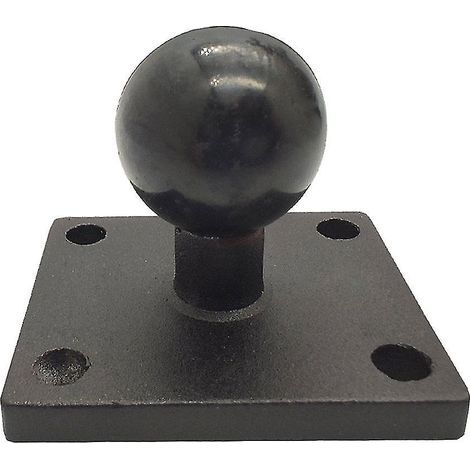 Base de montage carrée en aluminium avec rotule de 2,5 cm pour support de tête des motos GPS de la série Zumo (1/4)